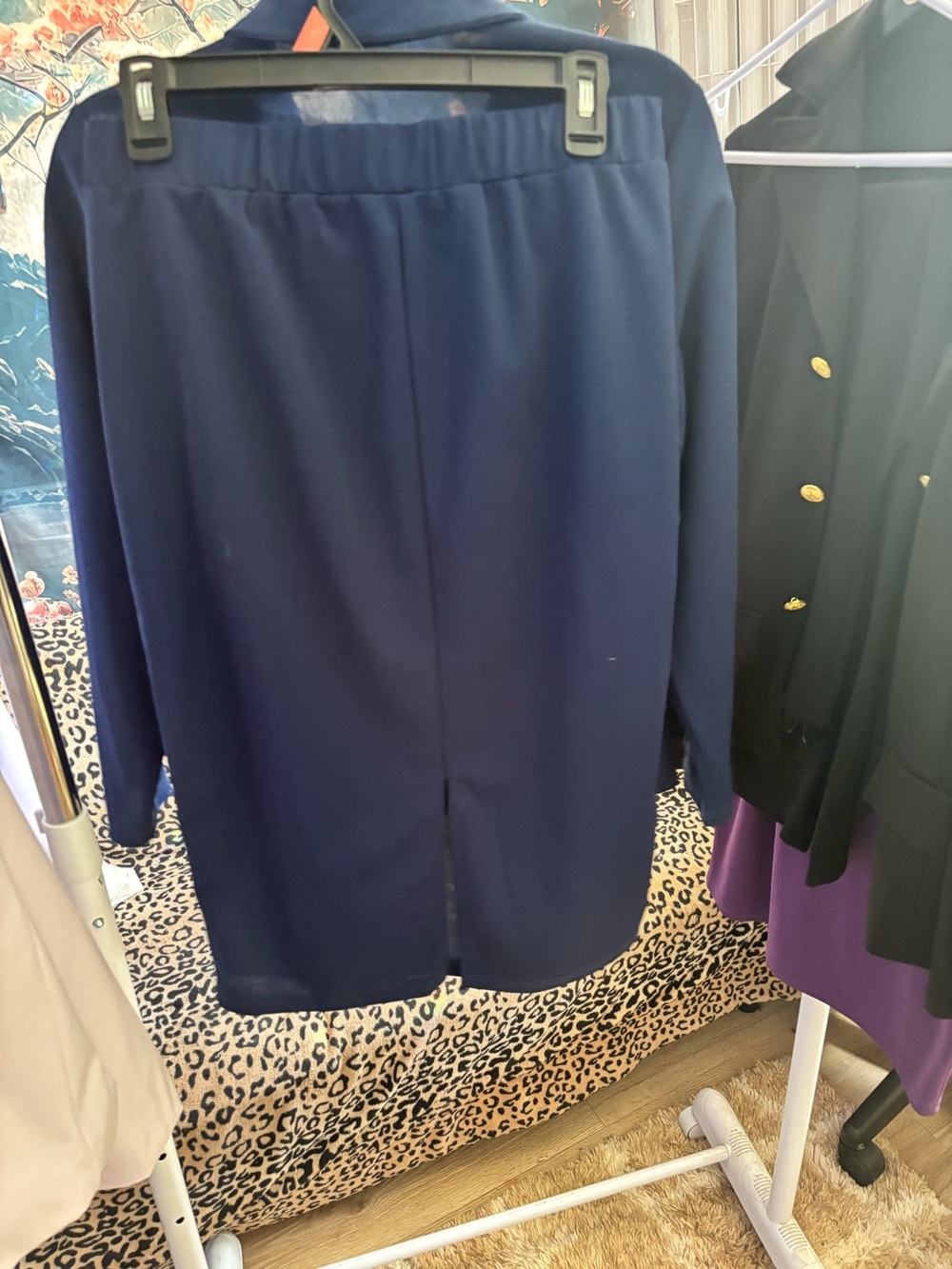 Classic Navy Pencil Skirt - Tailored Women's Workwear